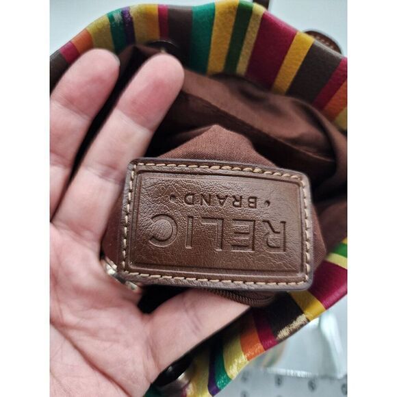 Vintage Relic Striped Shoulder Bag With Adjustable Strap - Picture 8 of 10